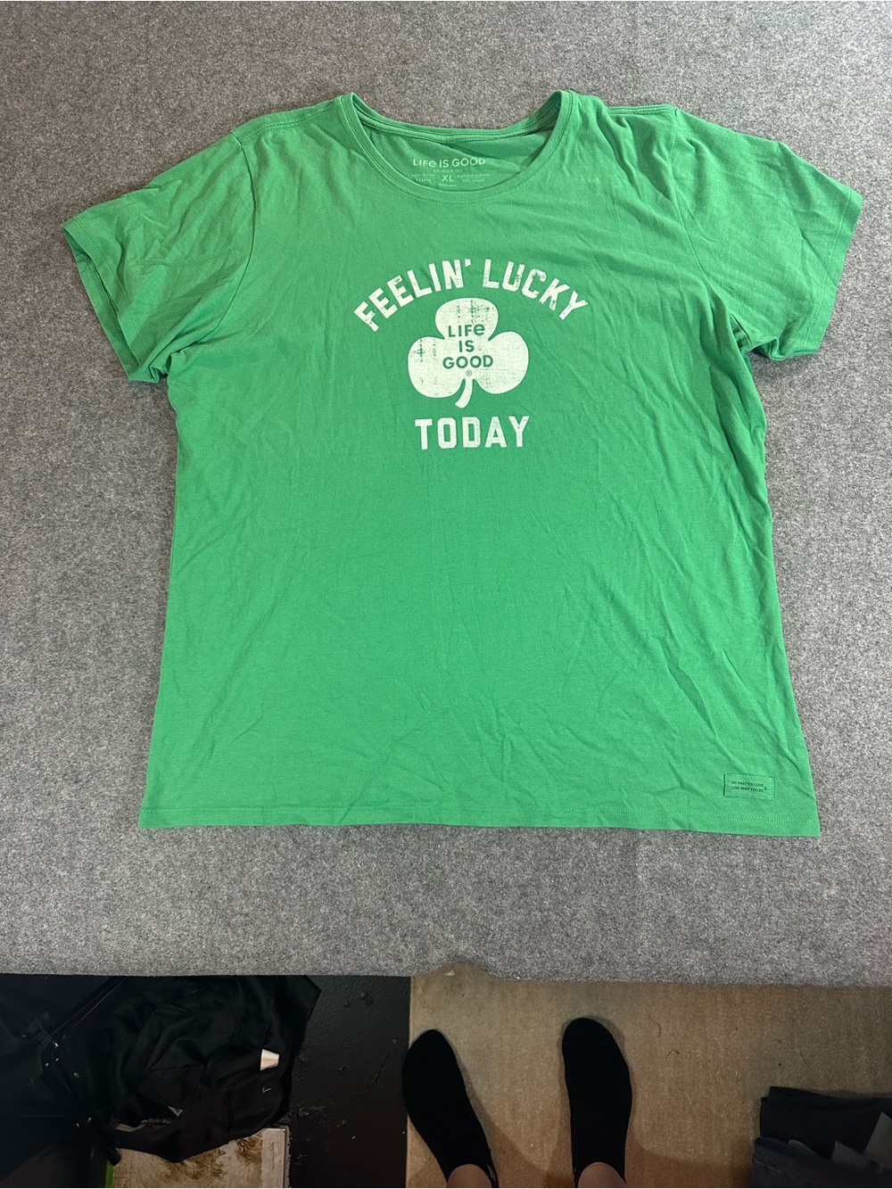 Life Is Good Green St Patrick’s Top